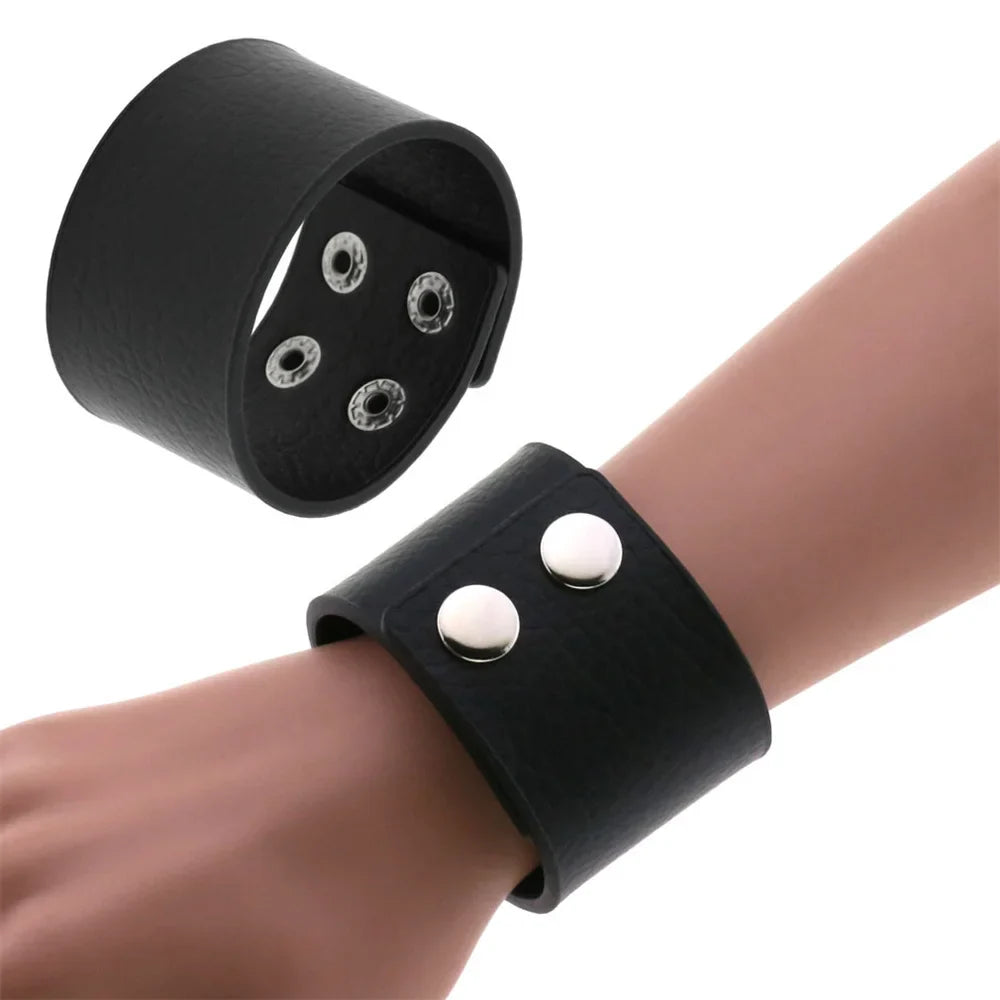 Funki Findz | Bracelets | Unisex Leather Adjustable Cuff Bracelets