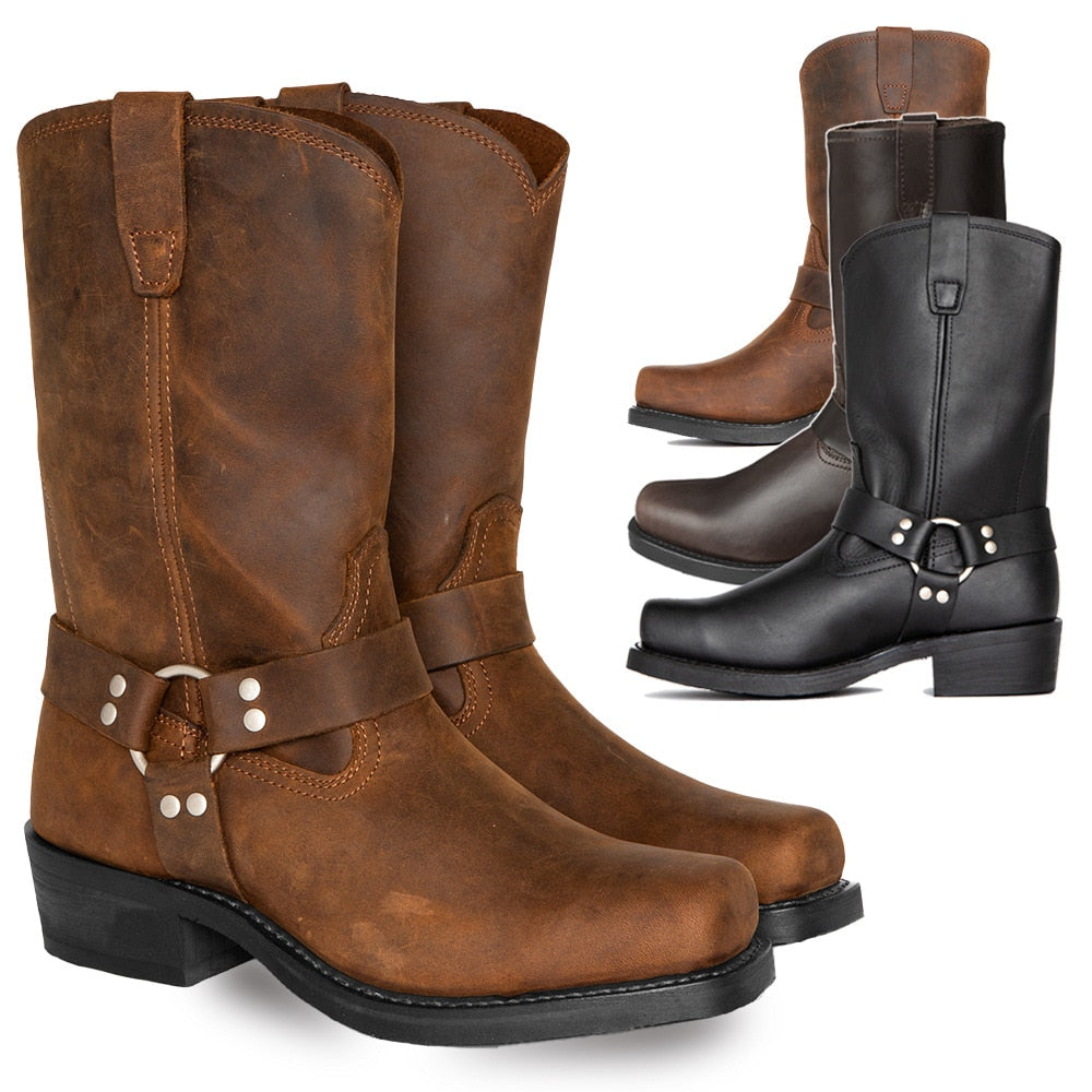 Funki Findz | Boots | Men's Vintage Biker Western Cowboy Boots