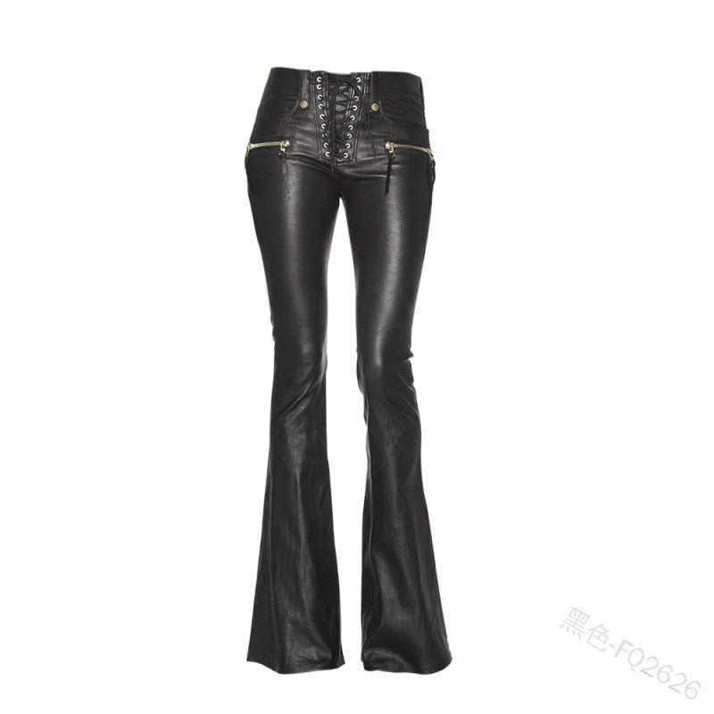 Funki Findz | Pants | Women's Elegant Chic Faux Leather Pants