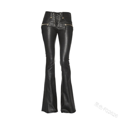 Funki Findz | Pants | Women's Elegant Chic Faux Leather Pants
