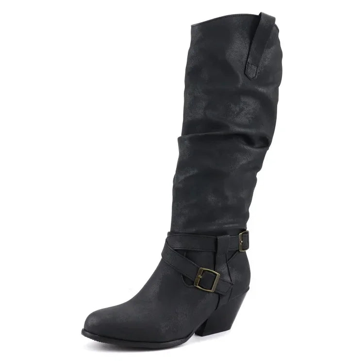 Funki Findz | Boots | Women's Faux Suede Western Style Boots