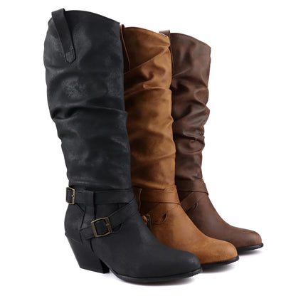 Funki Findz | Boots | Women's Faux Suede Western Style Boots