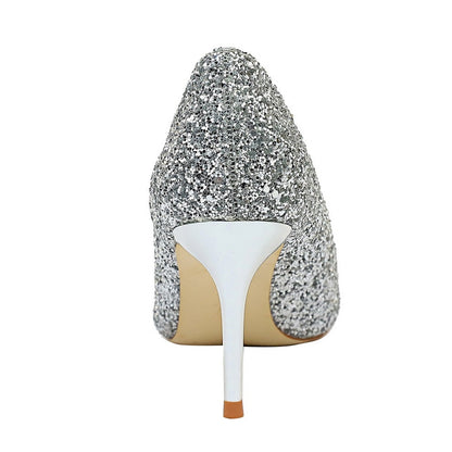 Funki Findz | Shoes | Women's High Heel Glitter Prom Pumps