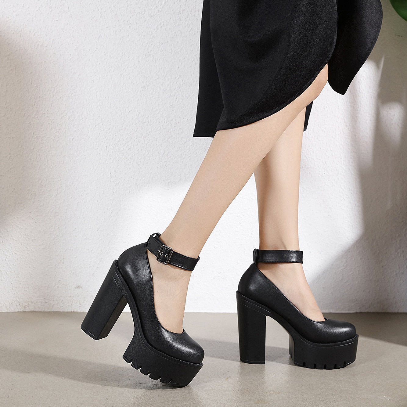 Funki Findz | Shoes | Women's High Buckle Strap Lolita Platforms