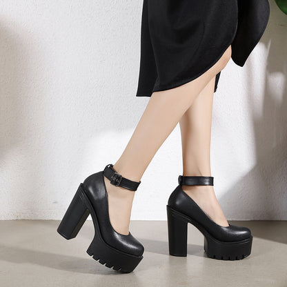 Funki Findz | Shoes | Women's High Buckle Strap Lolita Platforms