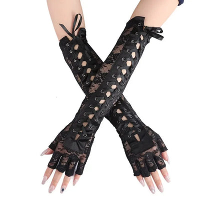 Funki Findz | Gloves | Women's Elbow Length Fingerless Gloves