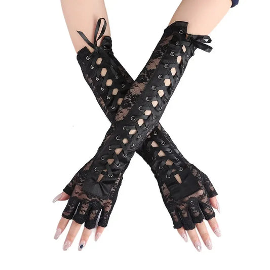Funki Findz | Gloves | Women's Elbow Length Fingerless Gloves