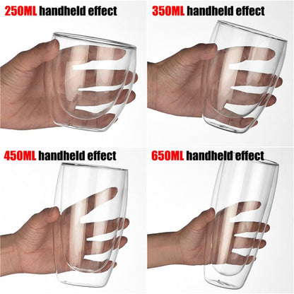 Funki Findz | Cups | Glass Double Wall Borosilicate Mug Sets