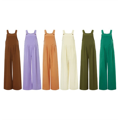 Funki Findz | Pants | Women's Elegant Wide Leg Bib Romper