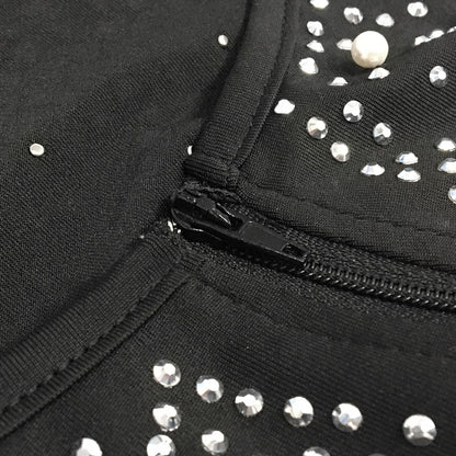 Funki Findz | Dresses | Women's Beaded Pearl Bodycon Dress