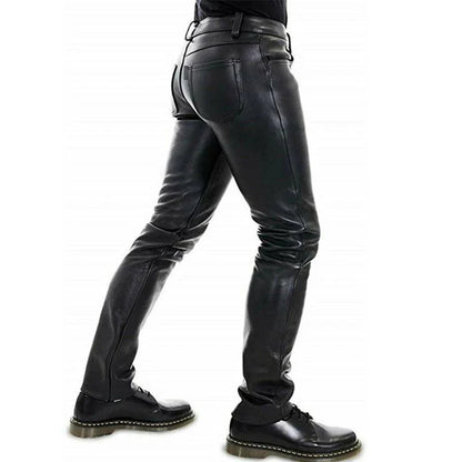 Funki Findz | Pants | Men's Luxury Faux Leather Slim Fit Pants