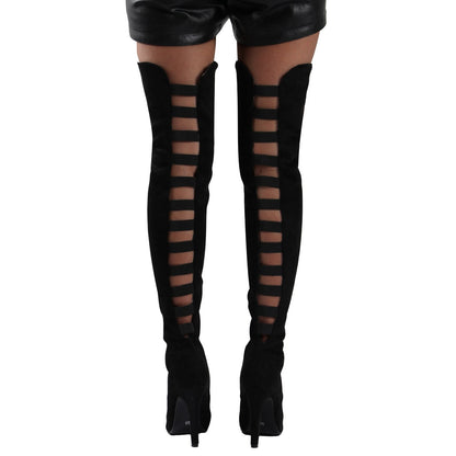Funki Findz | Boots | Women's Over Knee Hollowed Out Boots