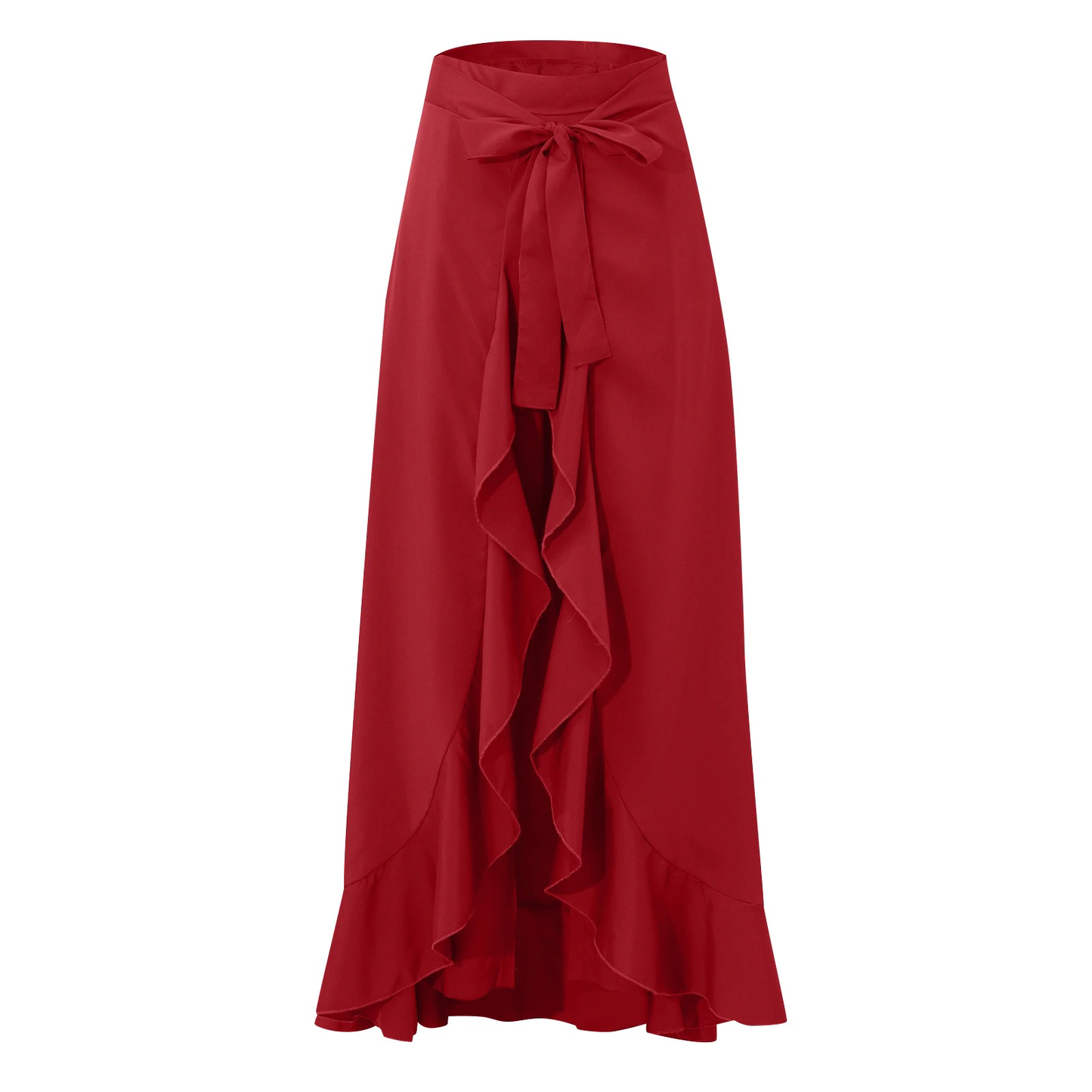 Funki Findz | Skirts | Women's Elegant Long Ruffled Skirt Pants