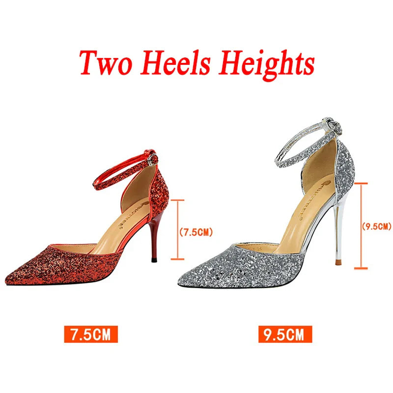 Funki Findz | Shoes | Women's Sparkly Glitter Wedding Sandals