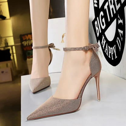 Funki Findz | Shoes | Women's Glitter Bow Knot Strappy Heels