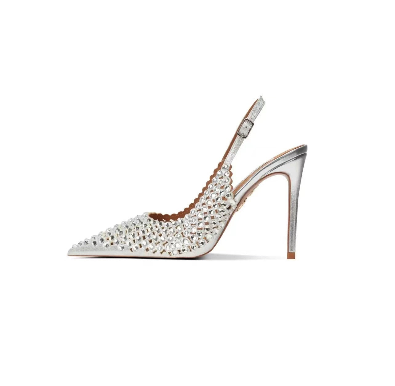 Funki Findz | Shoes | Women's Metallic Bling Bridal Slingbacks