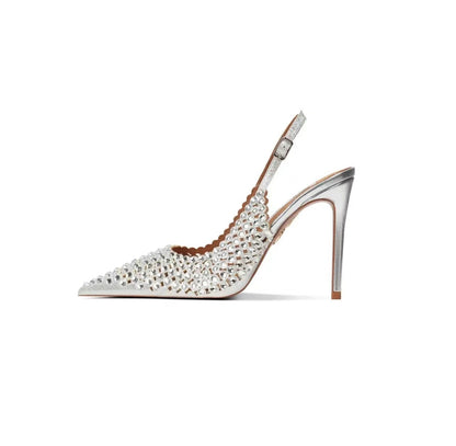 Funki Findz | Shoes | Women's Metallic Bling Bridal Slingbacks
