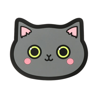 Funki Findz | Coasters | Cute Cartoon Cat Face Cup Mats 6 Pcs
