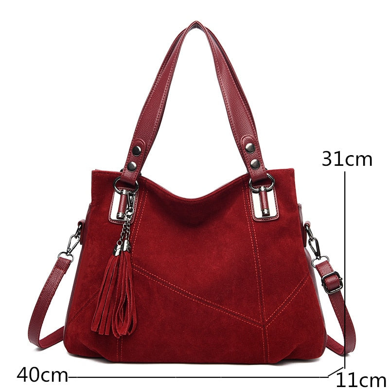 Funki Findz | Bags | Handbags | Women's Suede Shoulder Bag