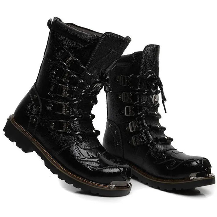 Funki Findz | Boots | Men's Genuine Leather Motorcycle Boots