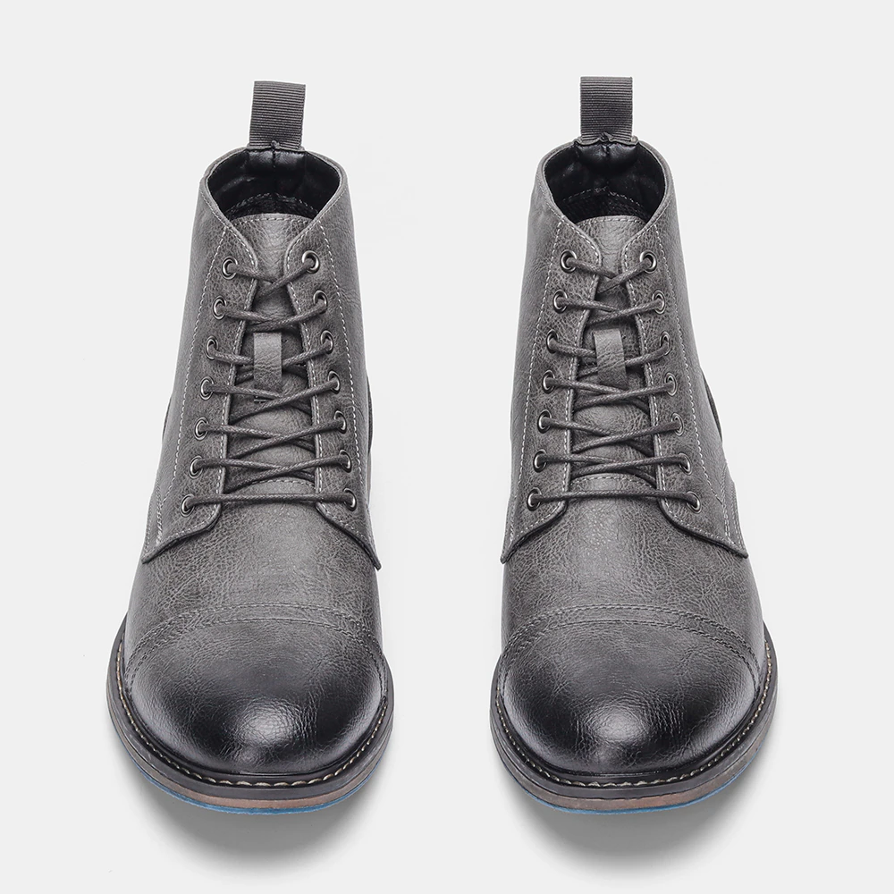 Funki Findz | Boots | Men's Faux Leather Smart Dress Boots