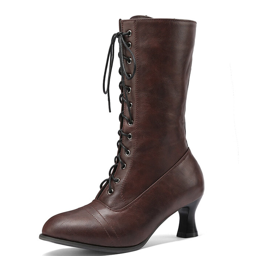Funki Findz | Boots | Women's Victorian Style Lace Up Boots