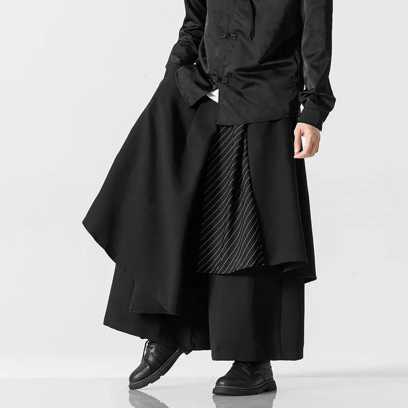 Funki Findz | Skirts | Men's Japanese Style Wide Leg Skirt/Pant
