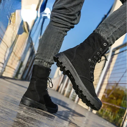 Funki Findz | Boots | Men's Canvas High Top Combat Boots