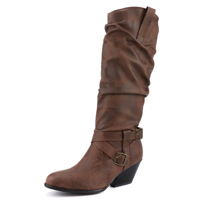 Funki Findz | Boots | Women's Faux Suede Western Style Boots