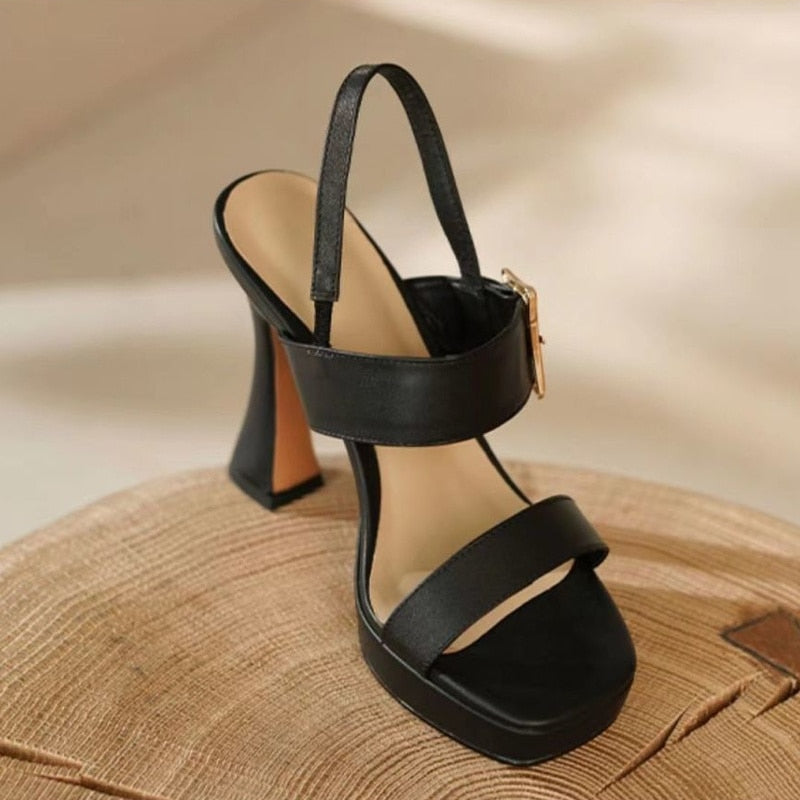 Funki Findz | Shoes | Women's Genuine Leather Chunky Sandals