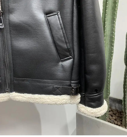 Funki Findz | Jackets | Men's Faux Leather Fleece Bomber Jacket