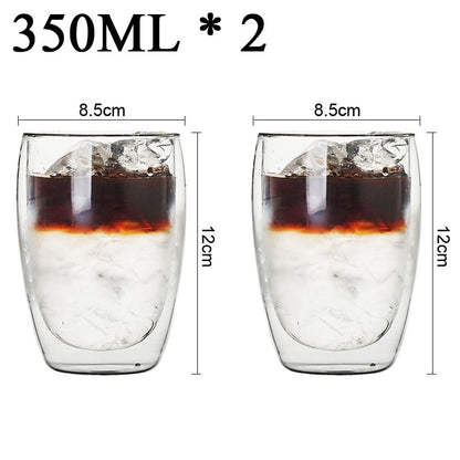 Funki Findz | Cups | Glass Double Wall Borosilicate Mug Sets