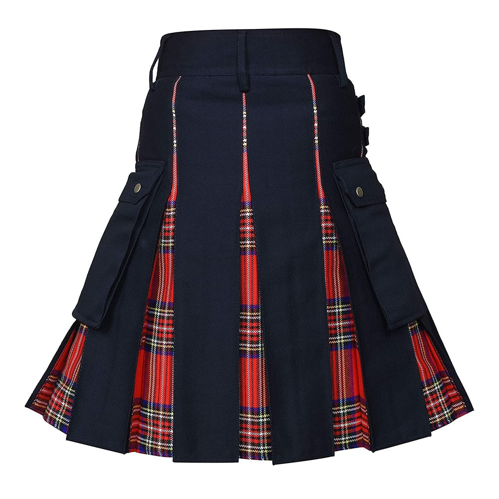 Funki Findz | Skirts | Men's Modern Gothic Punk Plaid Pleated Kilt