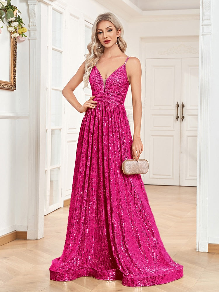 Funki Findz | Dresses | Women's Luxury Strappy Evening Dress