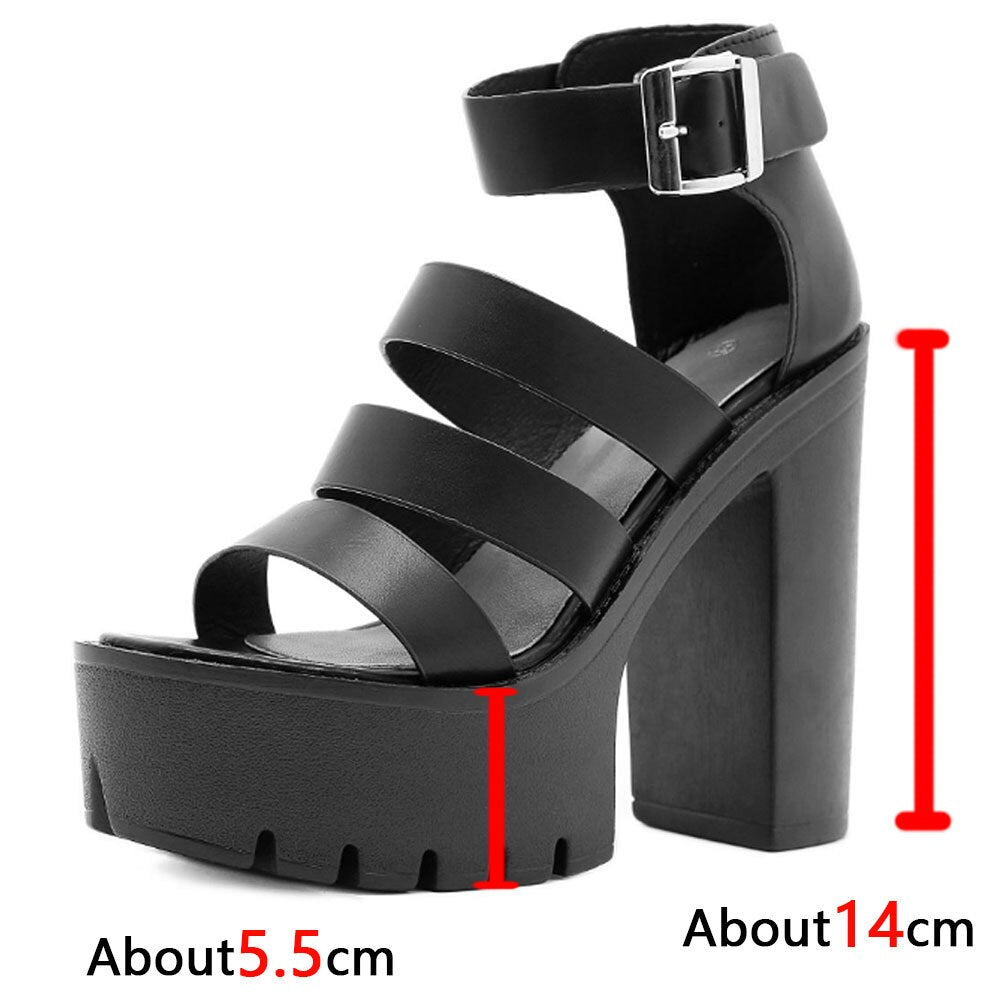 Funki Findz | Shoes | Women's Gothic Platform Gladiator Sandals