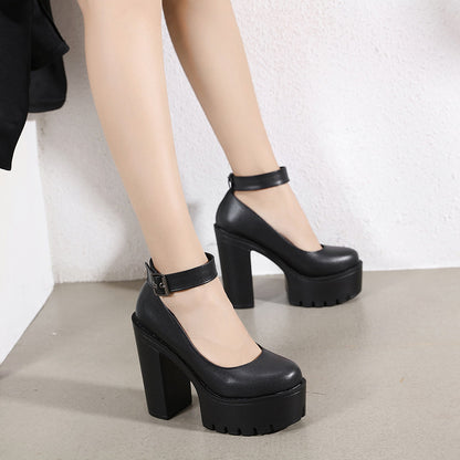 Funki Findz | Shoes | Women's High Buckle Strap Lolita Platforms
