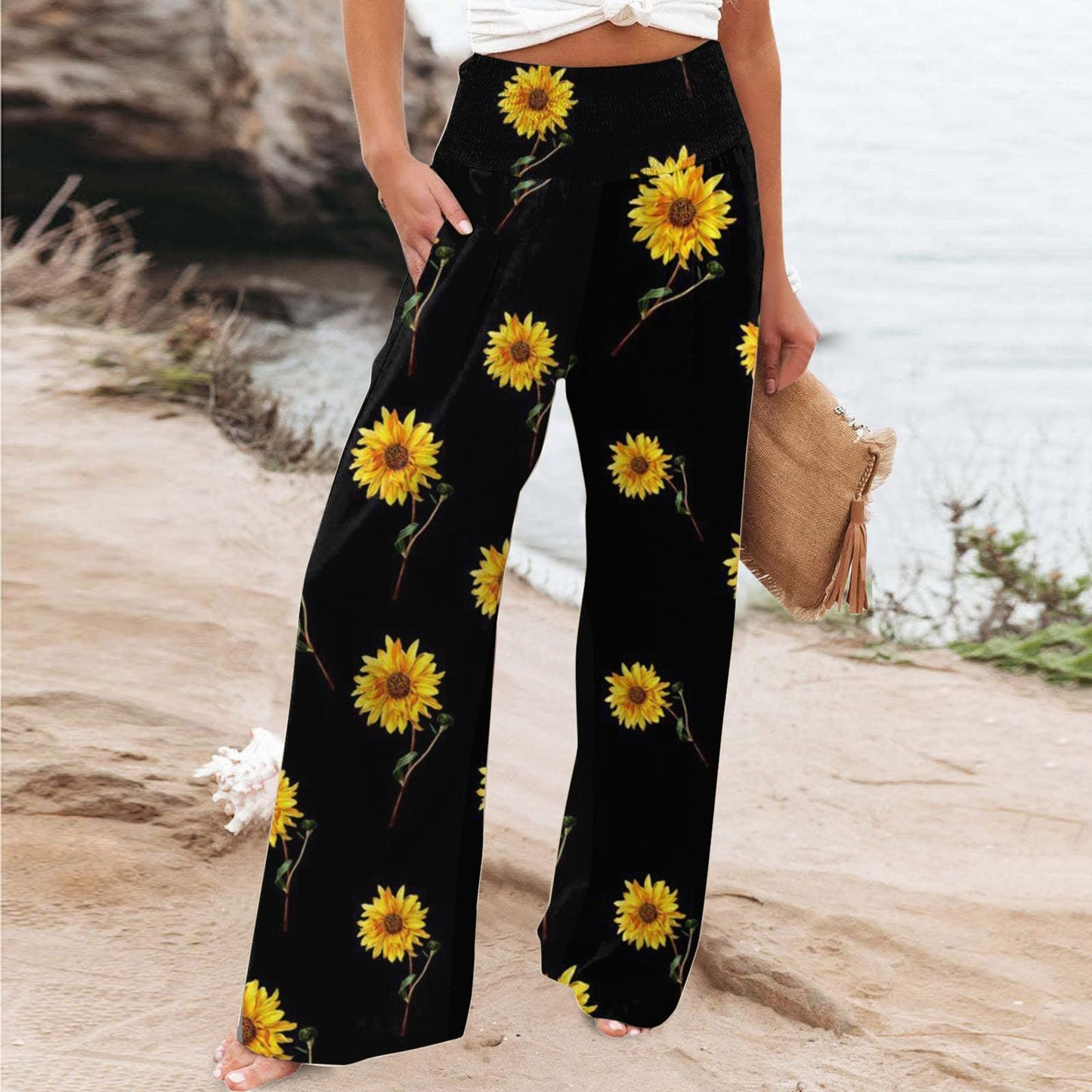 Funki Findz | Pants | Women's Boho Wide Leg Long Pants