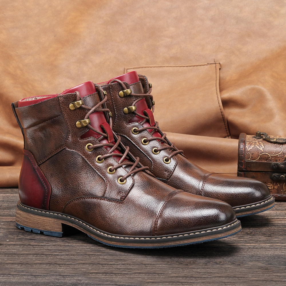 Funki Findz | Boots | Men's Leather Dress Boot | Retro Ankle Boot
