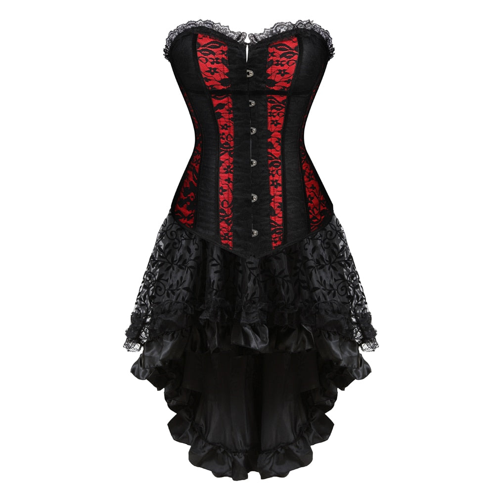 Funki Findz | Dresses | Women's Victorian Gothic Corset Skirt Set