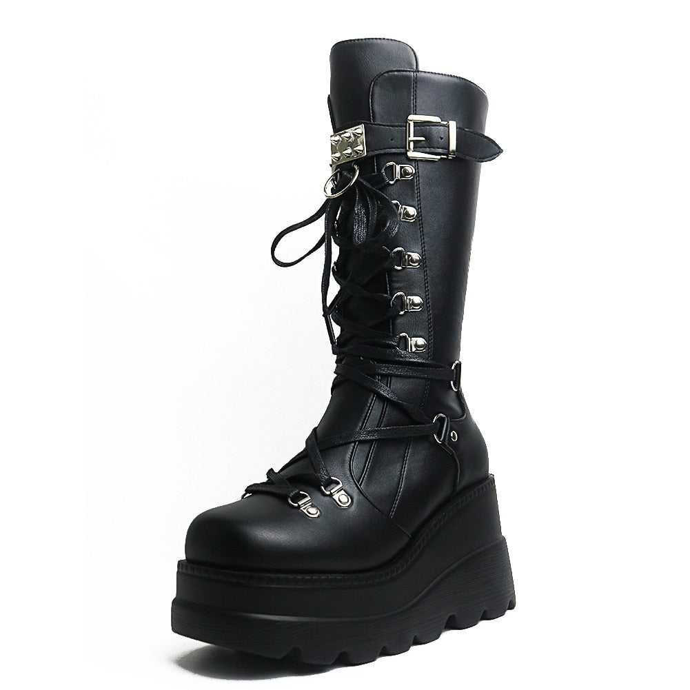 Funki Findz | Boots | Women's New Gothic Style Platform Boots