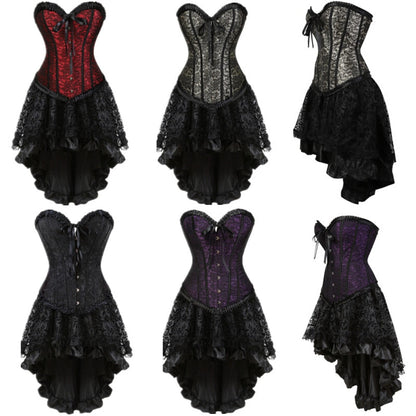 Funki Findz | Dresses | Women's Victorian Gothic Corset Skirt Set
