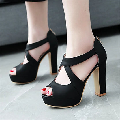 Funki Findz | Shoes | Women's Block Heel High Platform Sandal