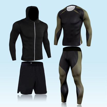 Funki Findz | Activewear | Men's Compression Workout Pant Sets