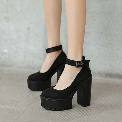 Funki Findz | Shoes | Women's High Buckle Strap Lolita Platforms
