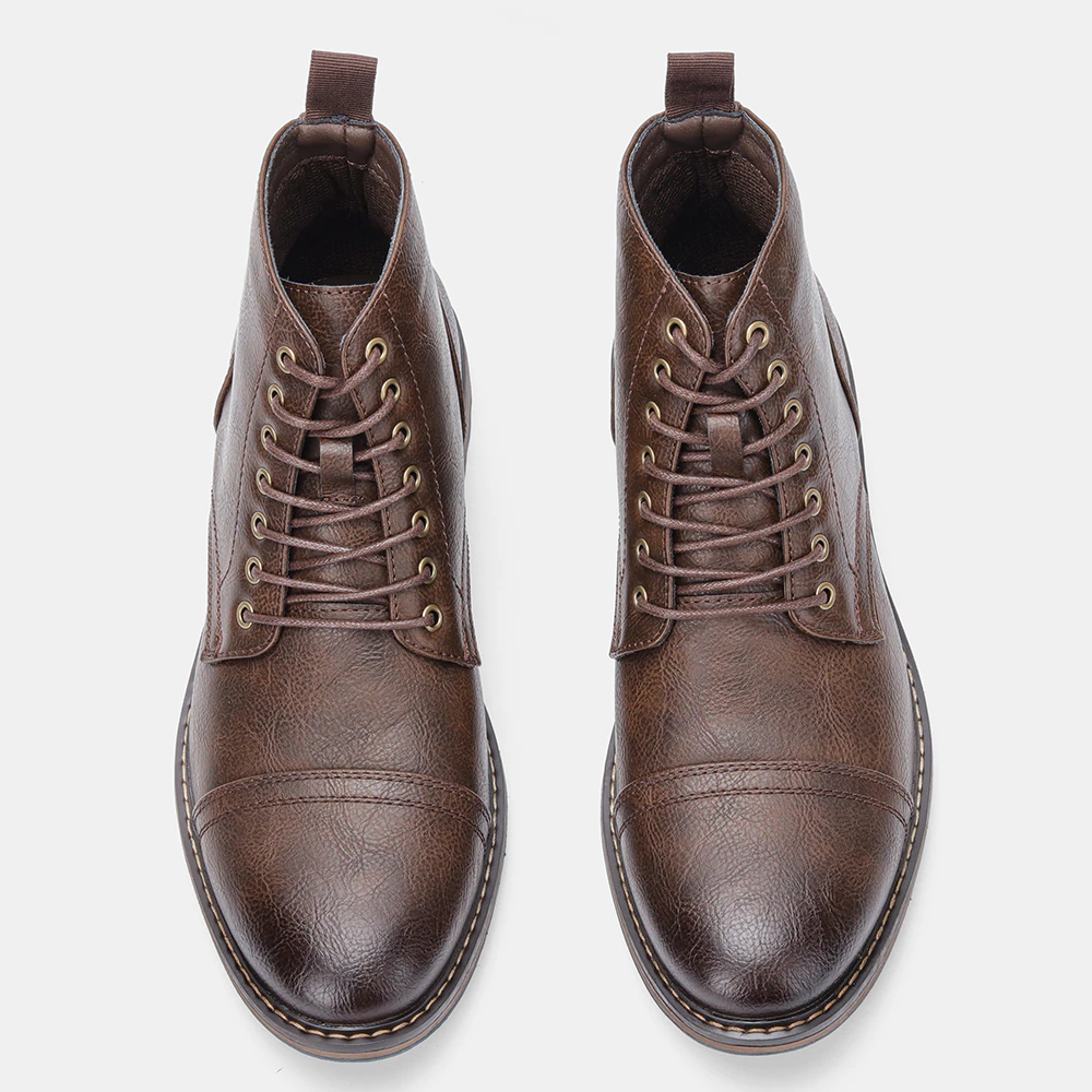 Funki Findz | Boots | Men's Faux Leather Smart Dress Boots