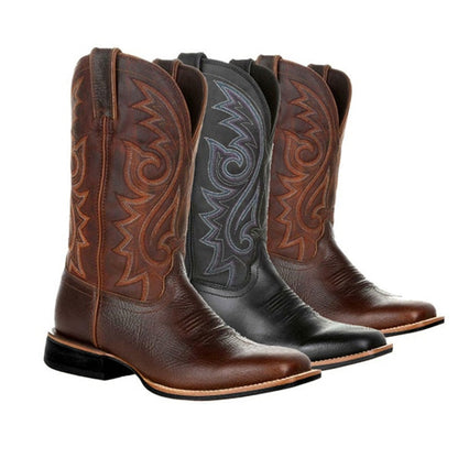 Funki Findz | Boots | Men's Mid-calf Embroidered Cowboy Boot