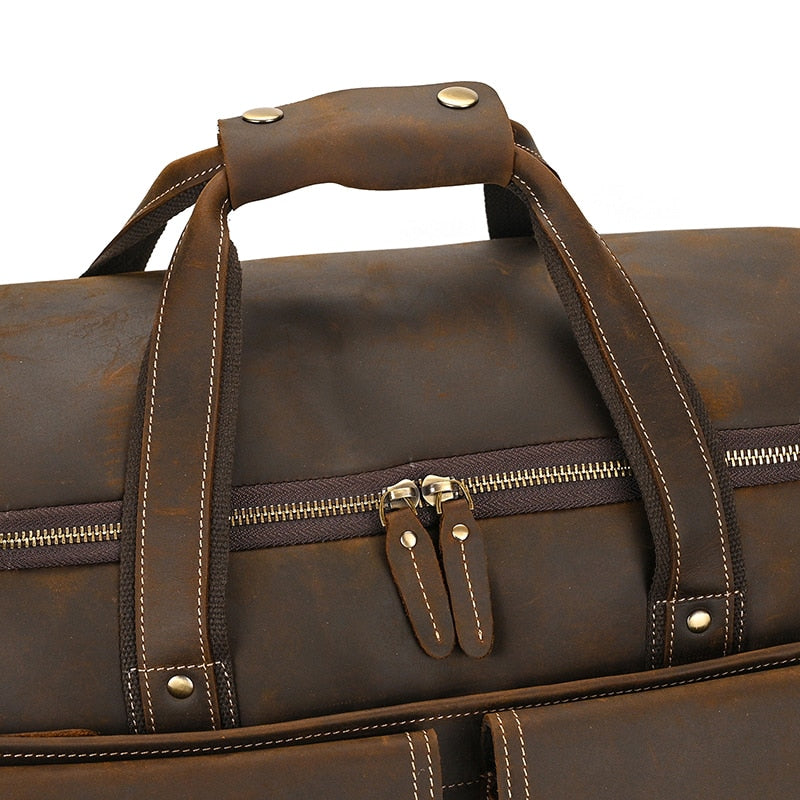 Funki Findz | Bags | Travel Bags | Men's Leather Overnight Bag