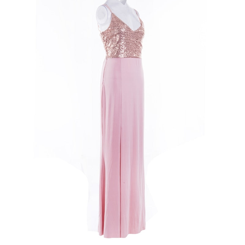 Funki Findz | Dresses | Women's Long Sequin Prom Party Dress