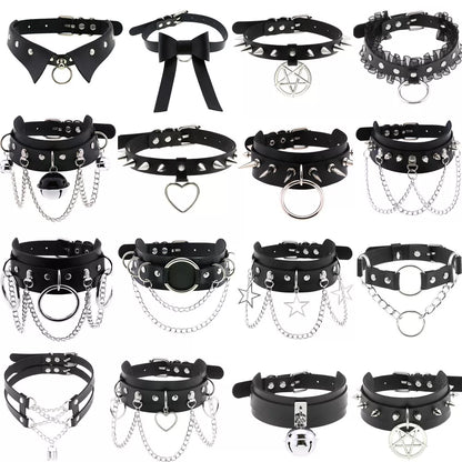 Funki Findz | Necklaces | Women's Punk Goth Choker Necklaces