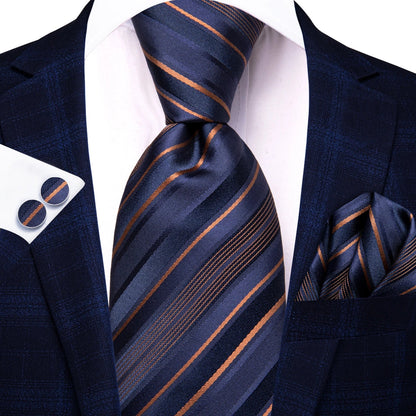 Funki Findz | Neckties | Men's Elegant Silk Wedding 3Pcs Tie Set